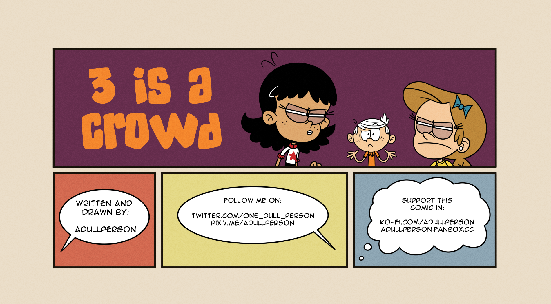 Comic Cover for 3 is a Crowd