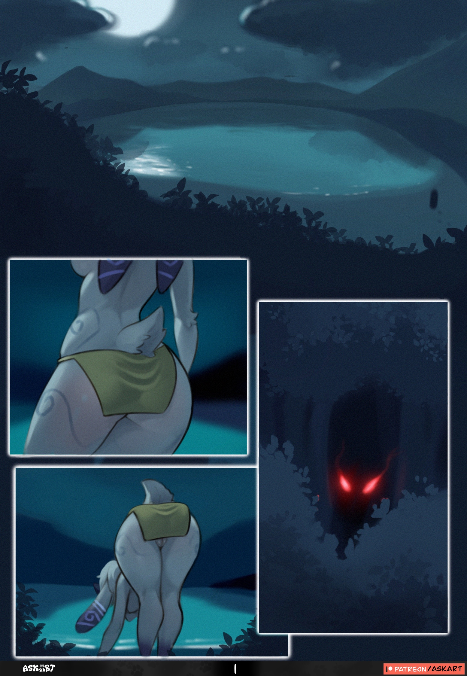 Comic Cover for A Wet Night by the Lake