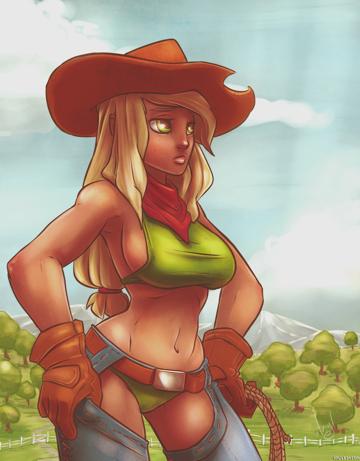 Comic Cover for Applejack: MLP Humanization