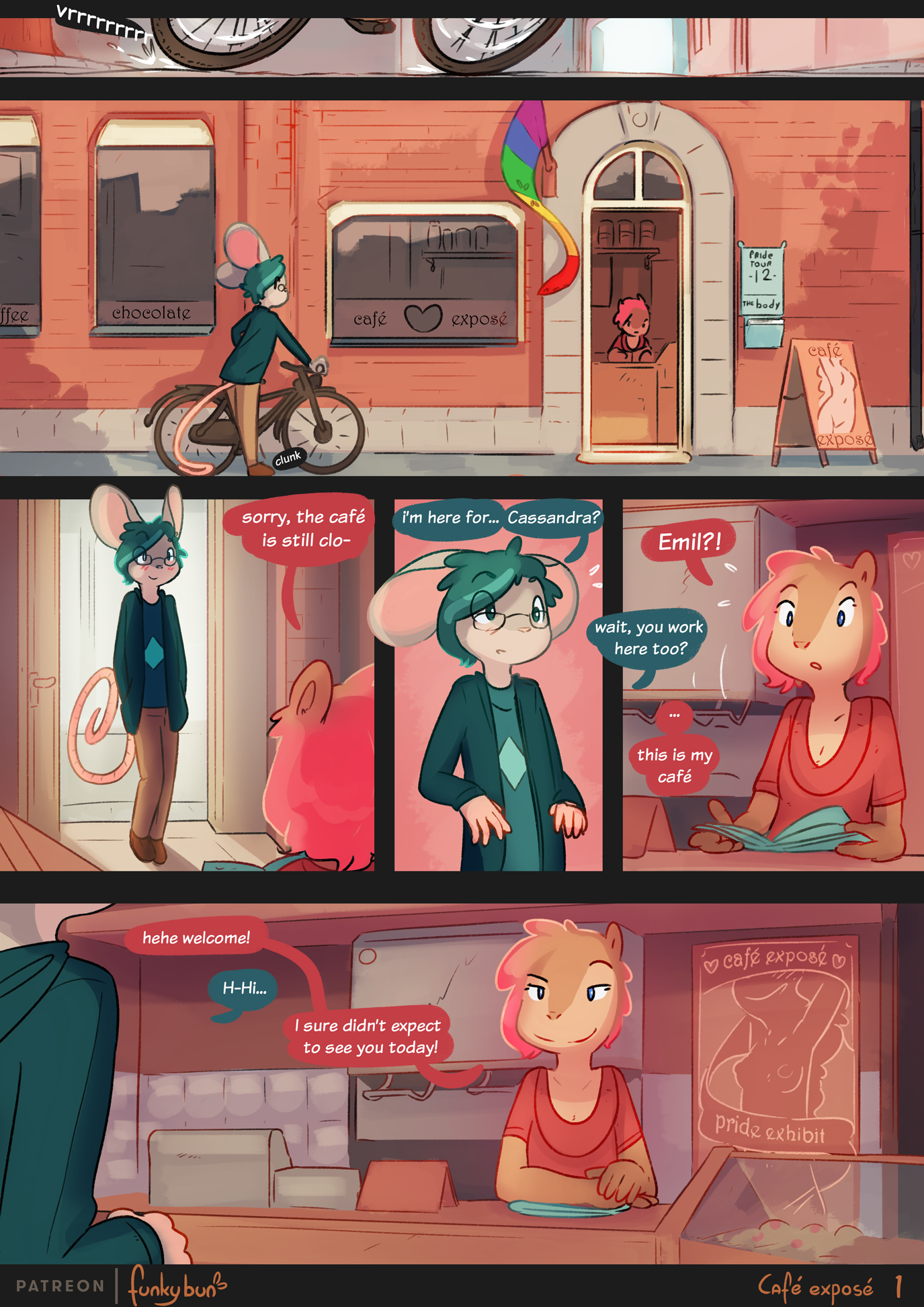 Comic Cover for Café exposé
