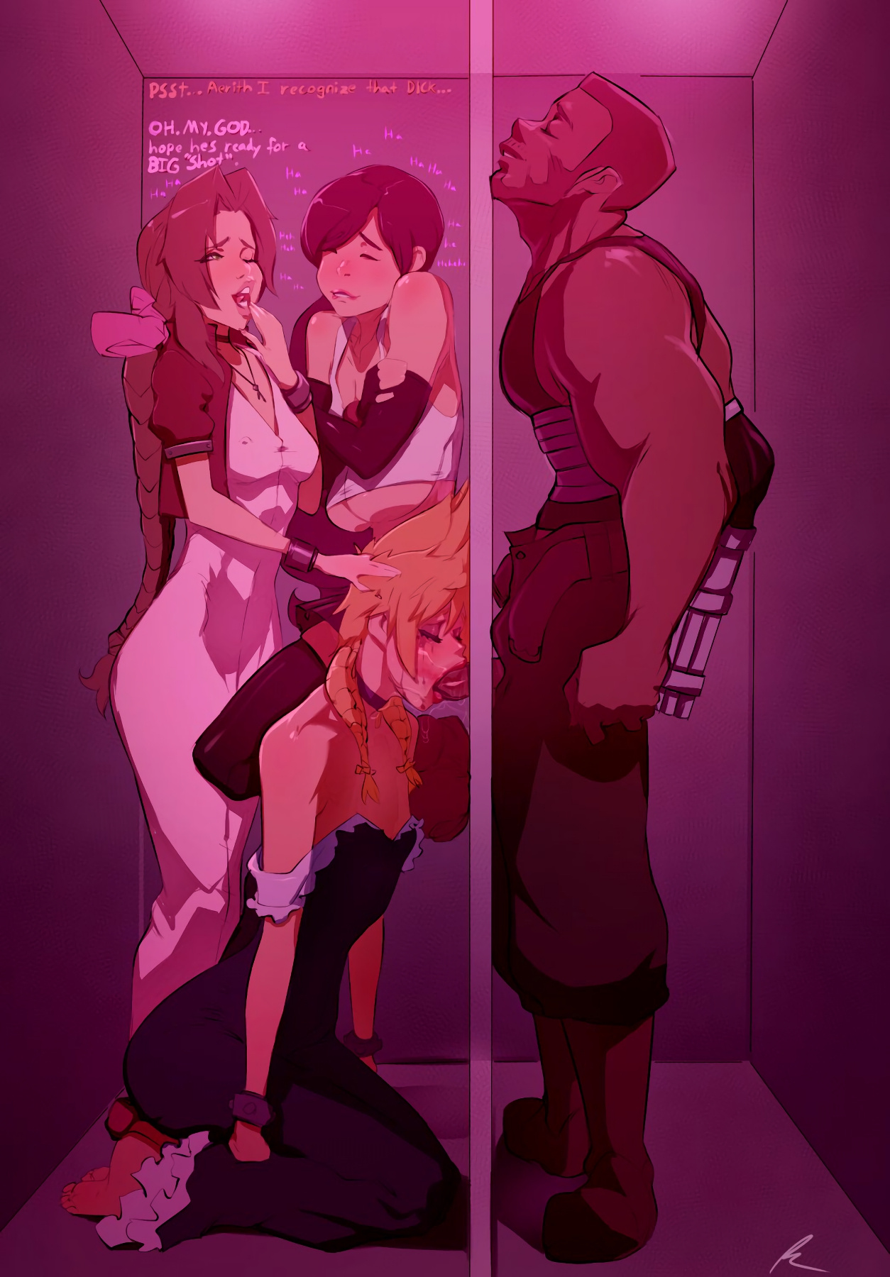 Comic Cover for Cloud at the glory hole