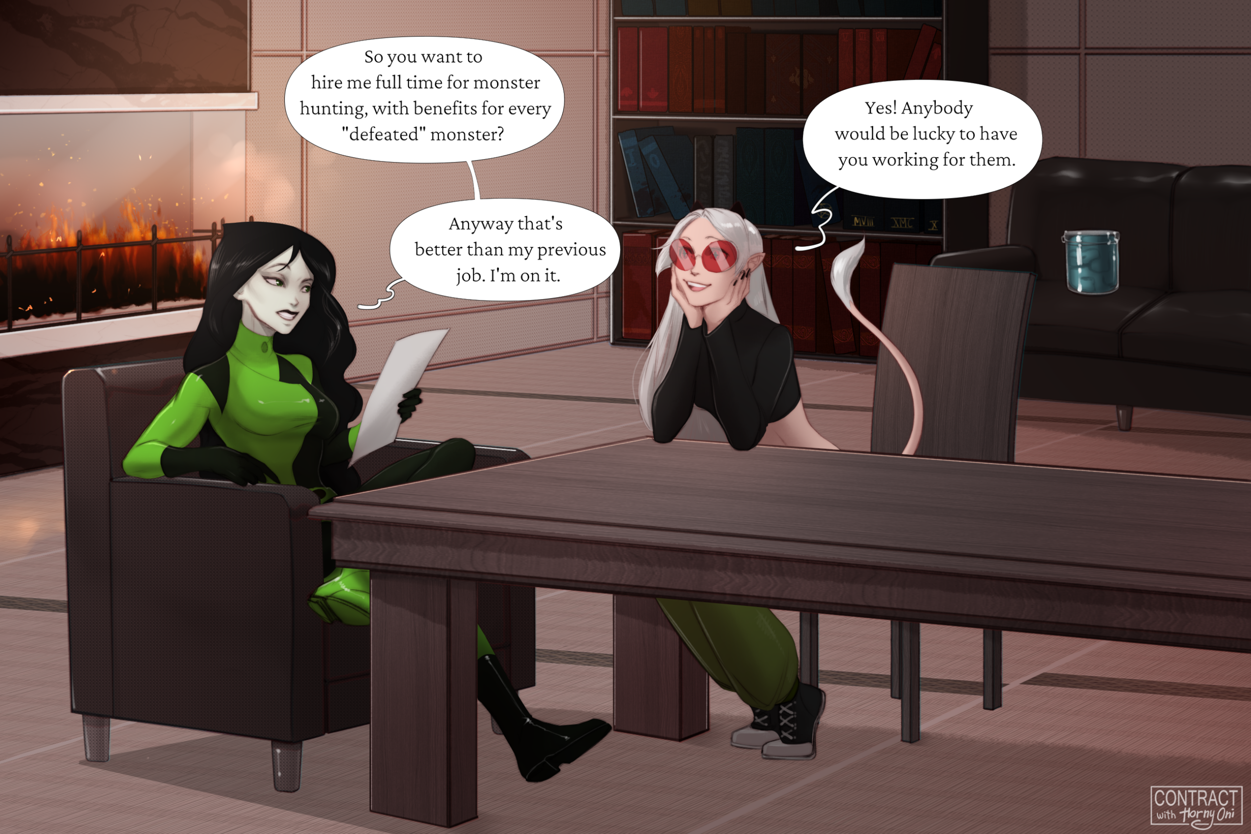 Comic Cover for Contract with Shego