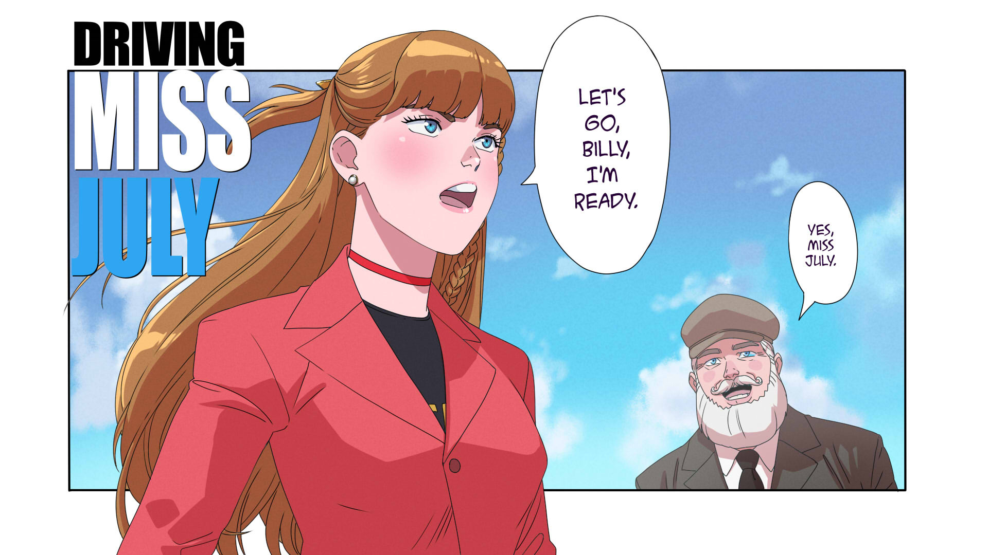 Comic Cover for Driving Miss July