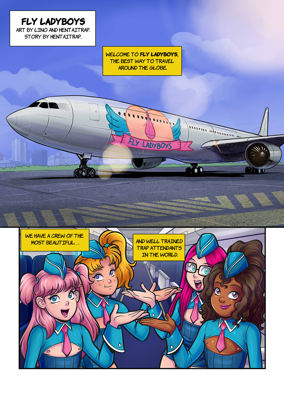 Comic Cover for Fly Ladyboys