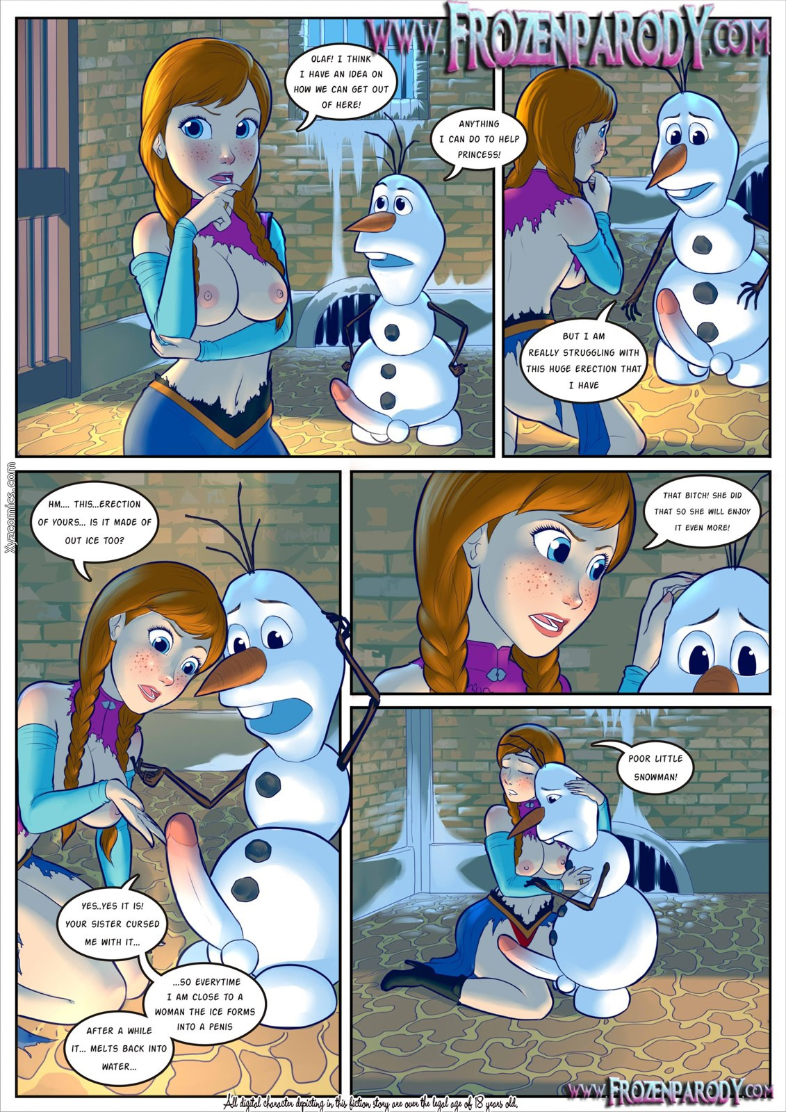 Comic Cover for Frozen Parody 3