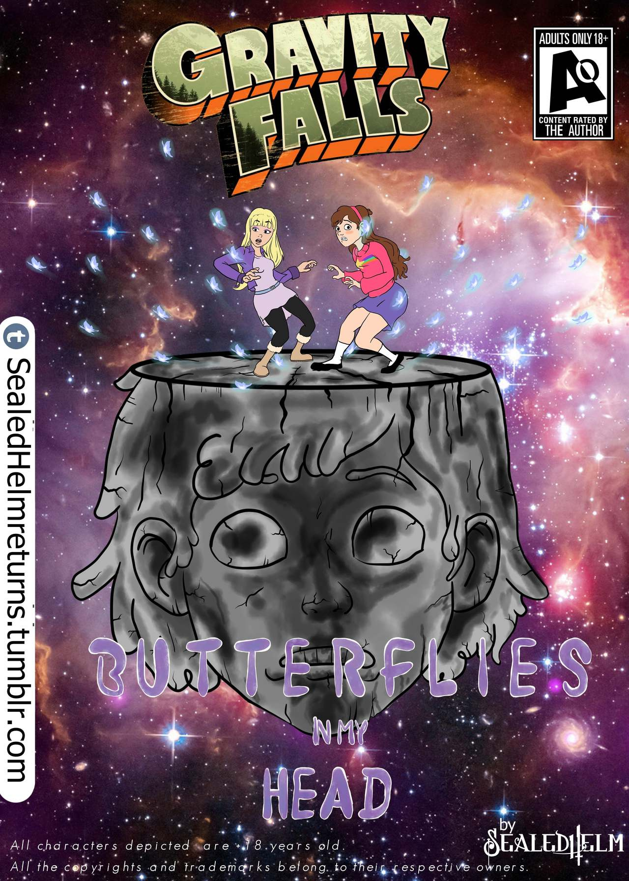 Comic Cover for Gravity Falls - Butterflies in my Head