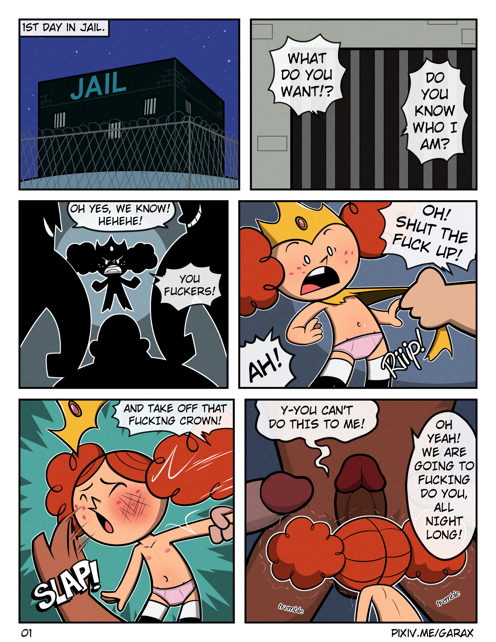 Comic Cover for Jailed Princess
