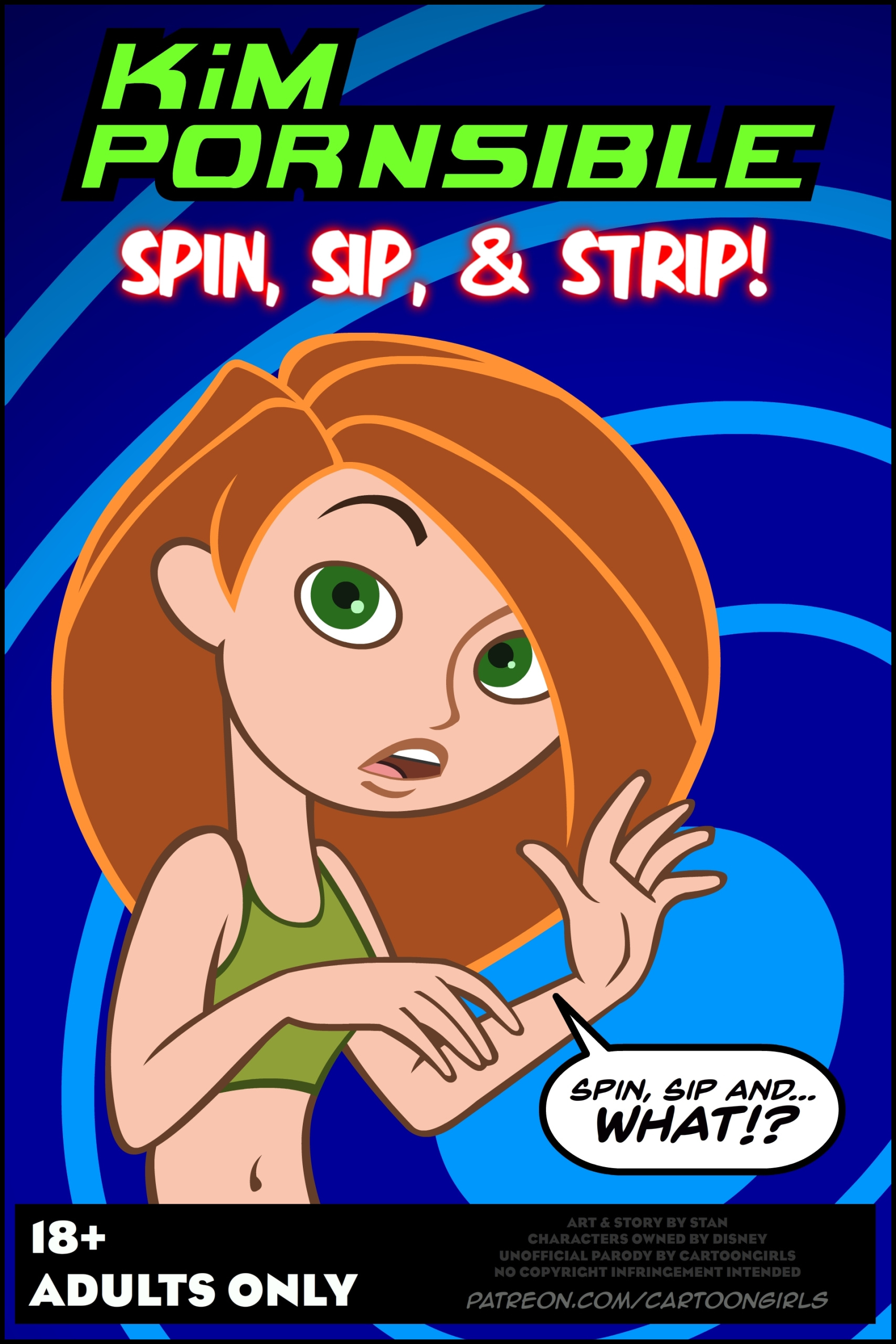 Comic Cover for Kim Possible Spin, Sip & Strip!