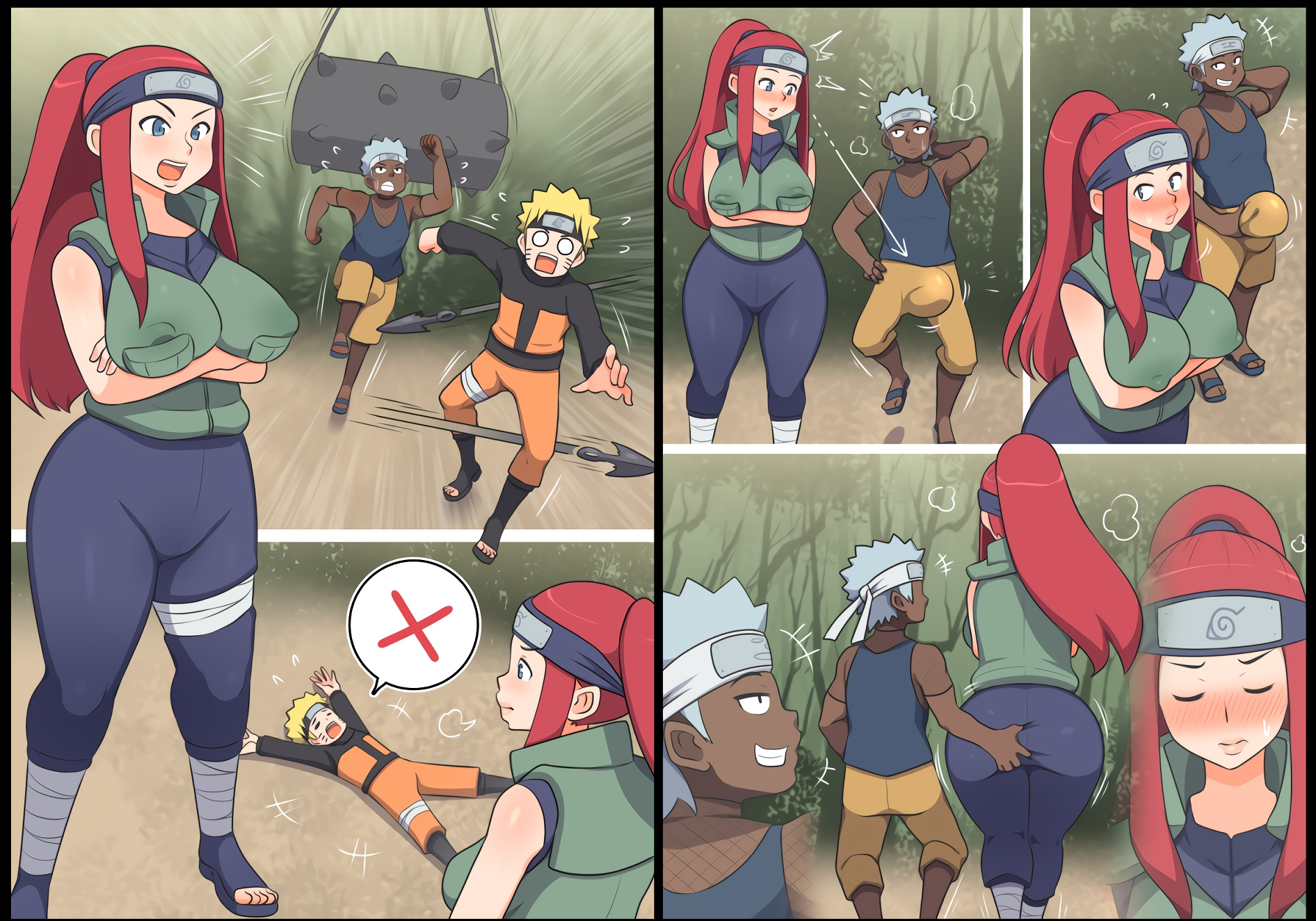 Comic Cover for Kushina Training Session