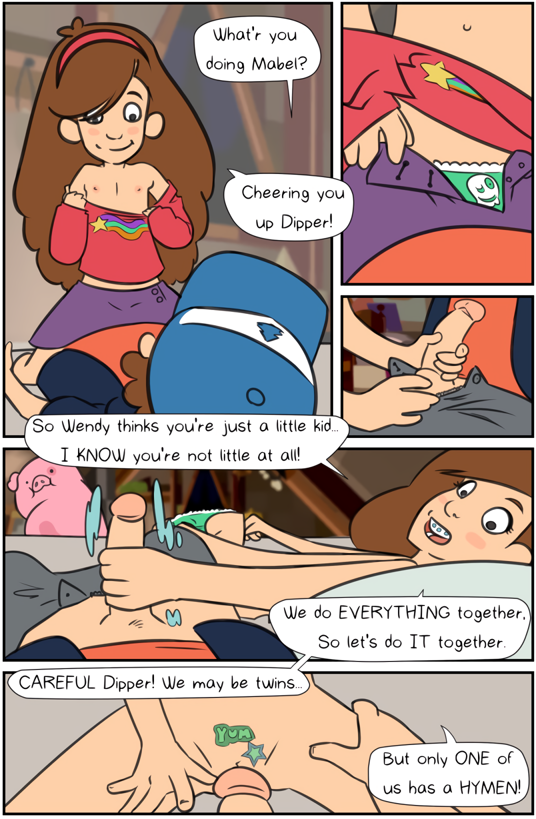 Comic Cover for Mabel and Dipper