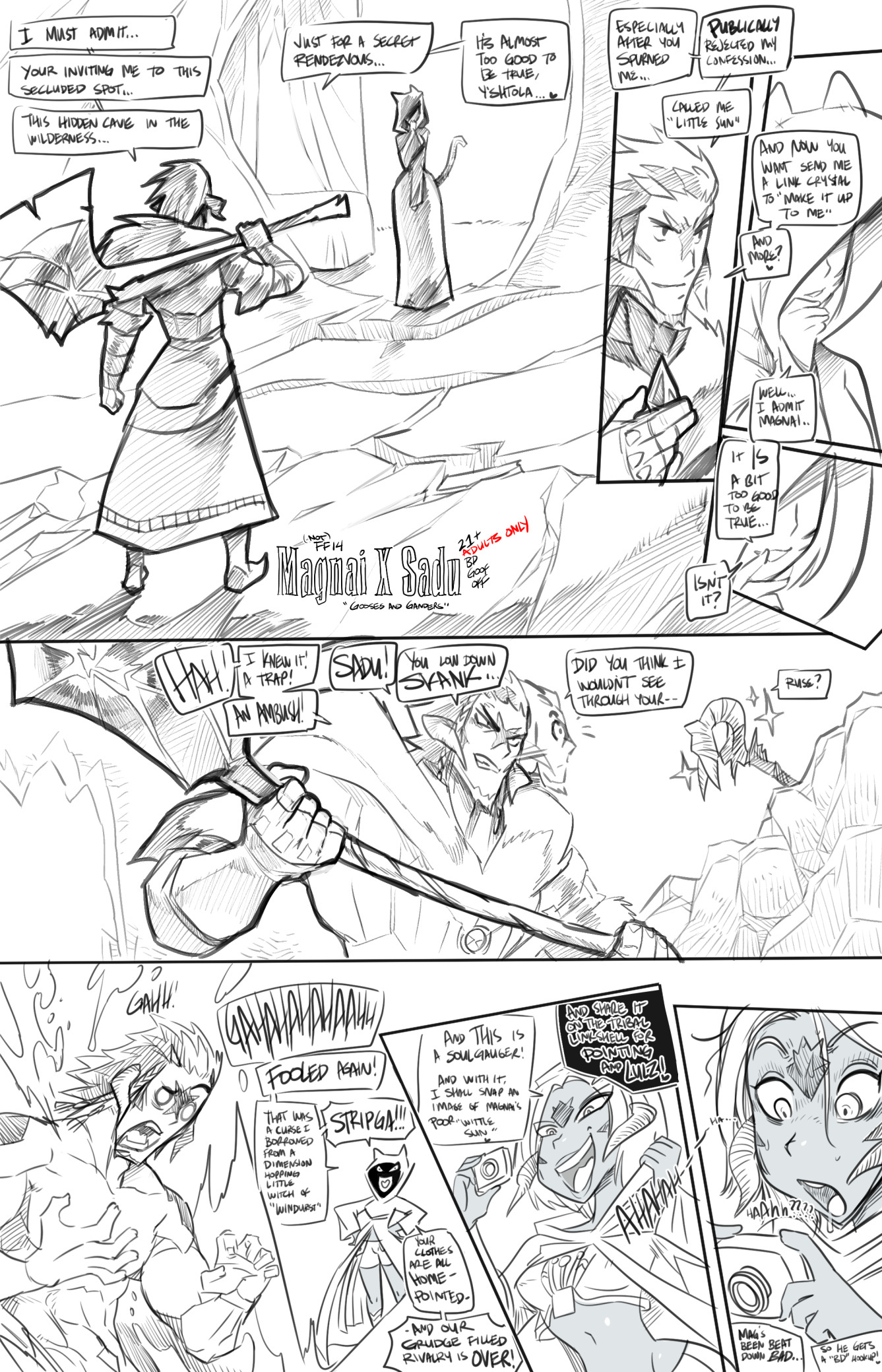 Comic Cover for Magnai x Sadu "Gooses and ganders"