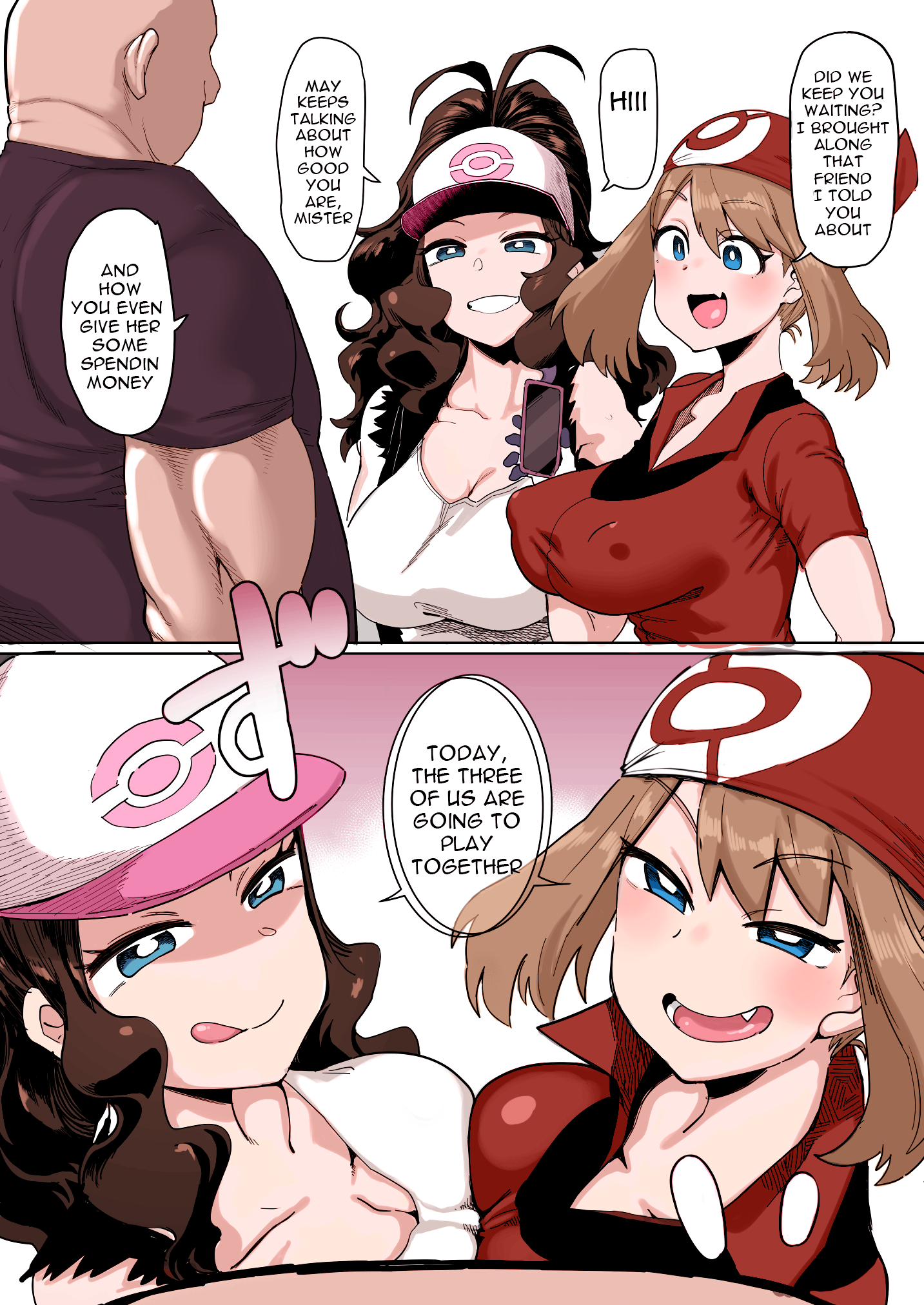 Comic Cover for Playing Together With Haruka and Touko