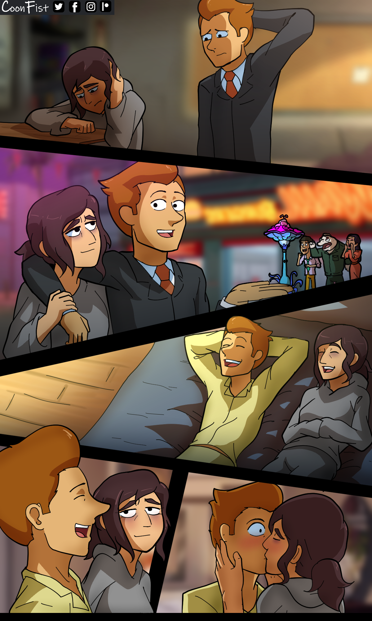 Comic Cover for Reagan and Brett