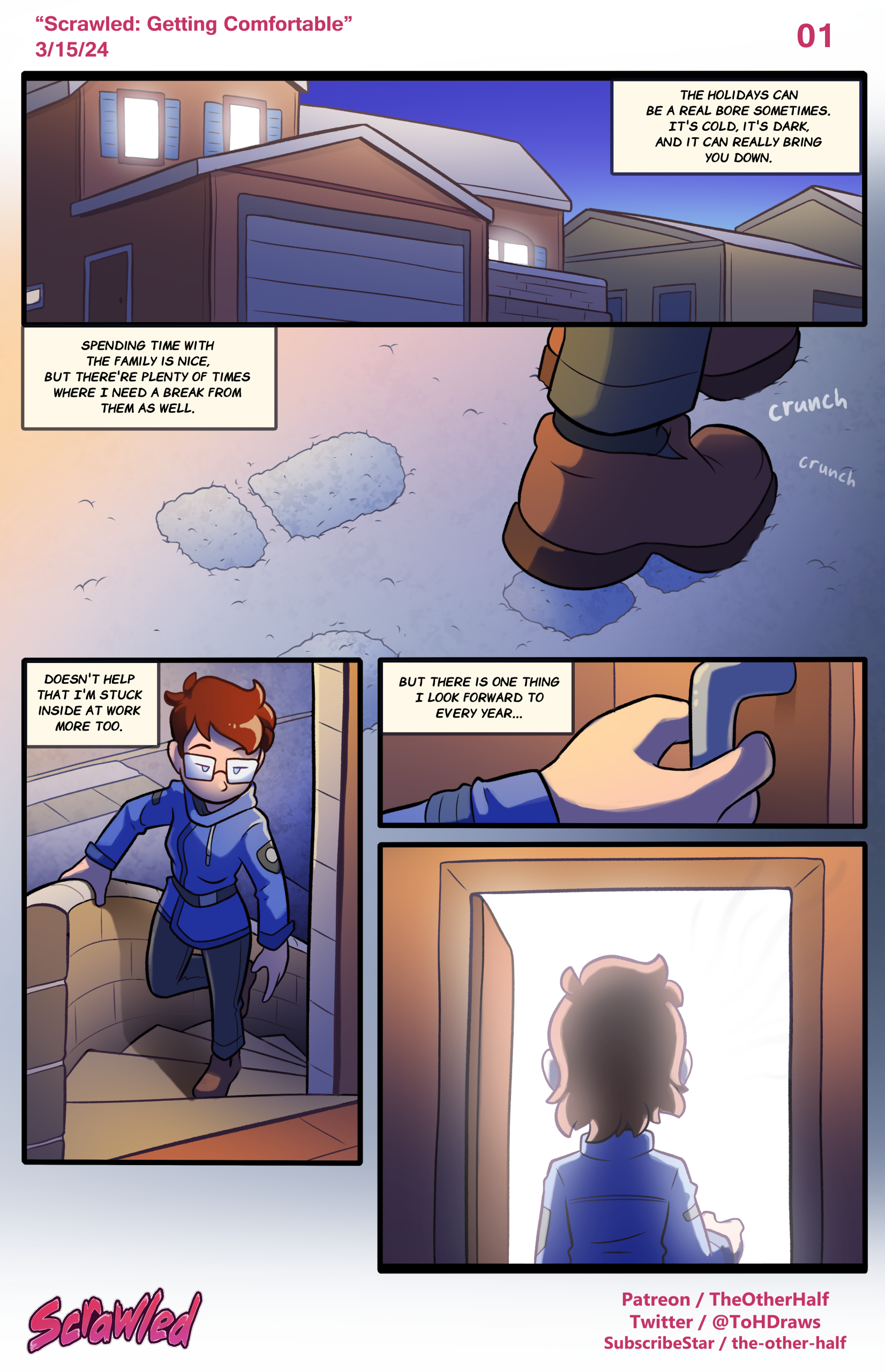 Comic Cover for Scrawled: Getting Comfortable
