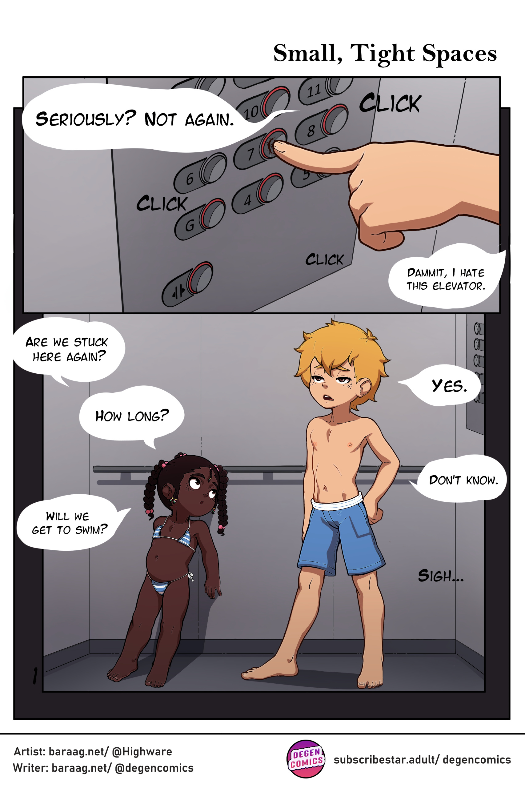 Comic Cover for Small, Tight Spaces