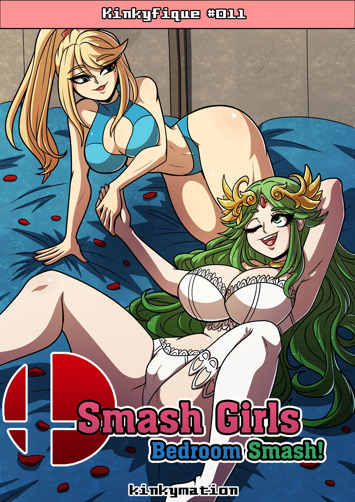 Comic Cover for Smash Girls: Samus and Palutenas Bedroom Smash!