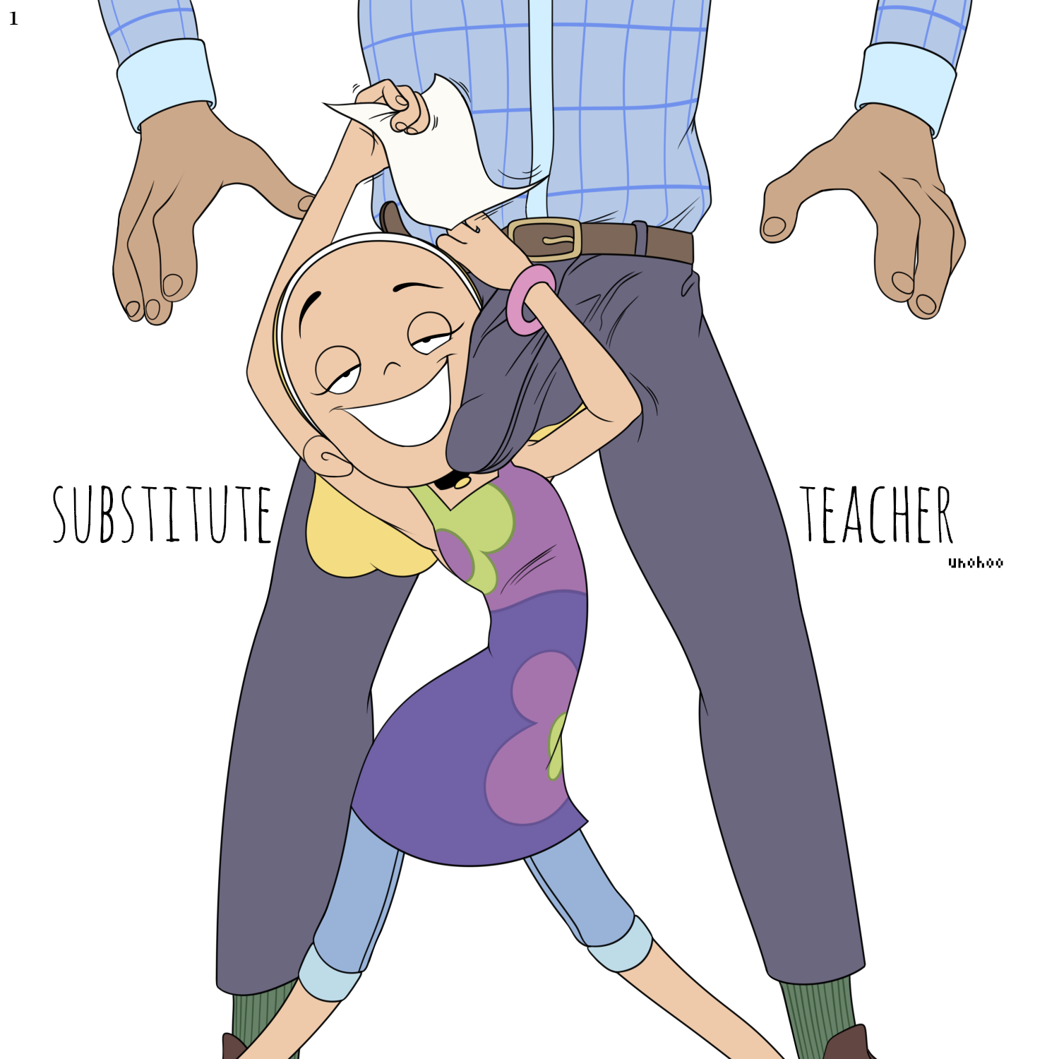 Comic Cover for Substitute Teacher