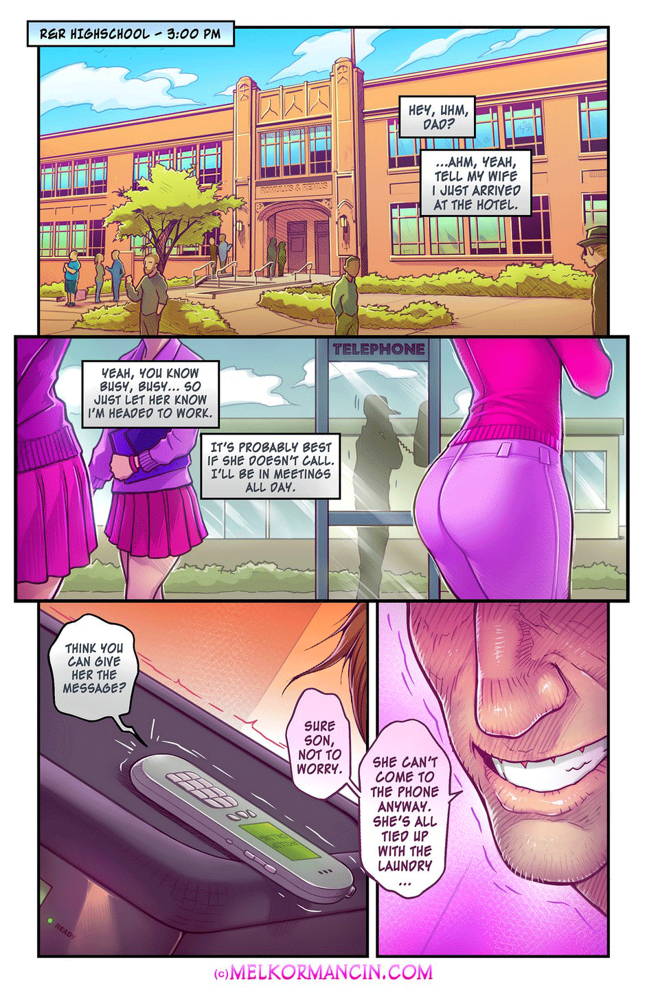 Comic Cover for The Naughty In Law 2
