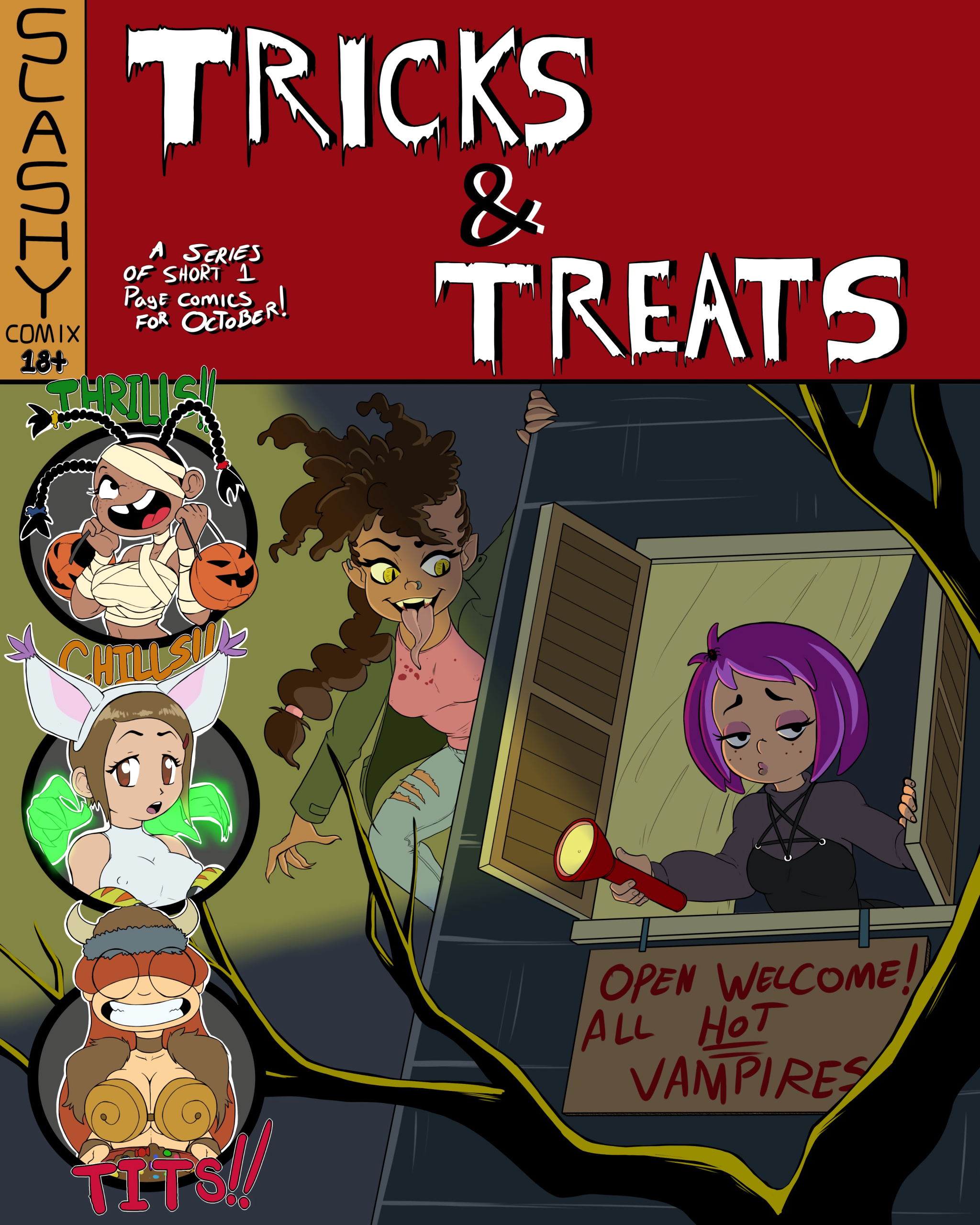 Comic Cover for Tricks and Treats