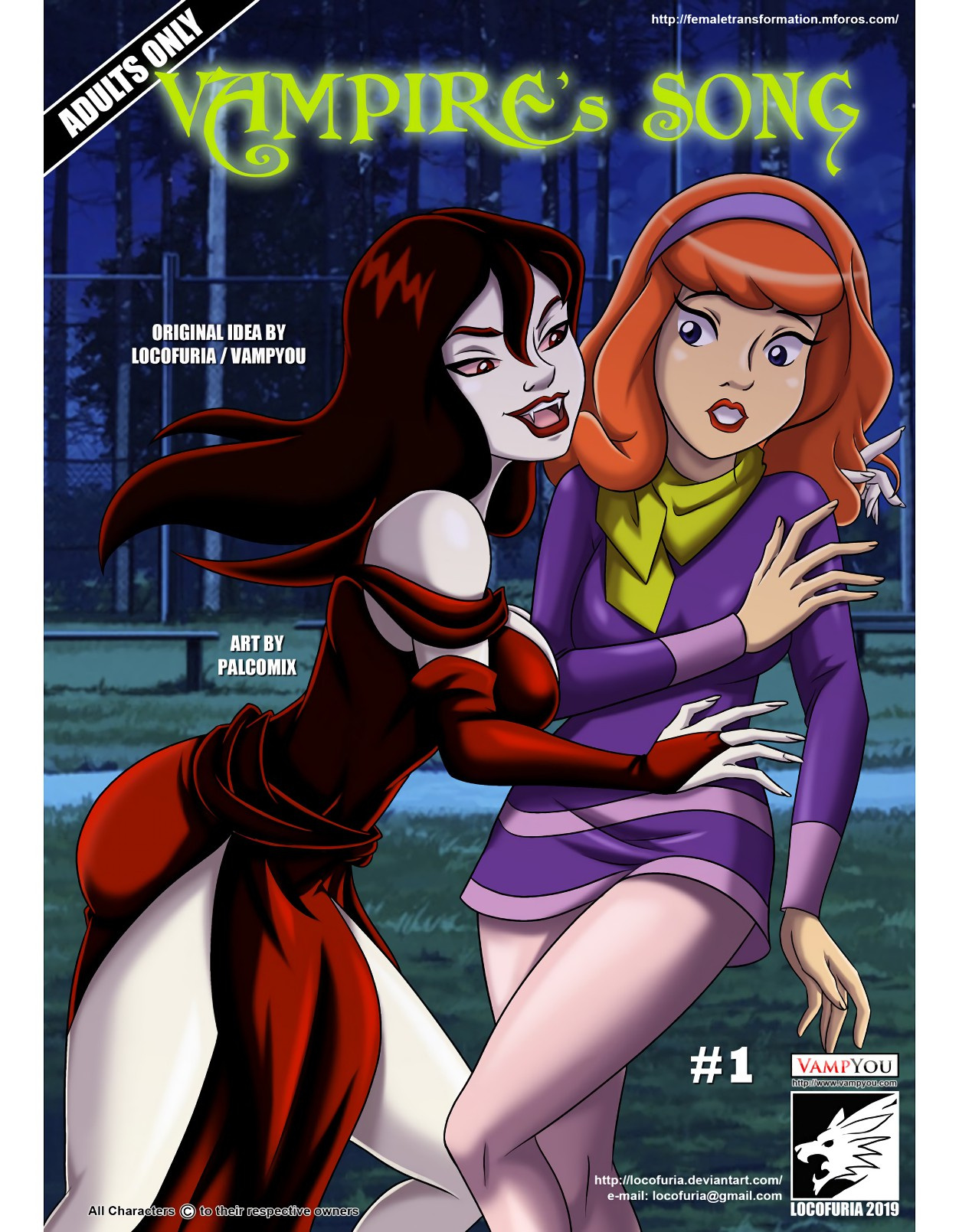 Comic Cover for Vampires Song