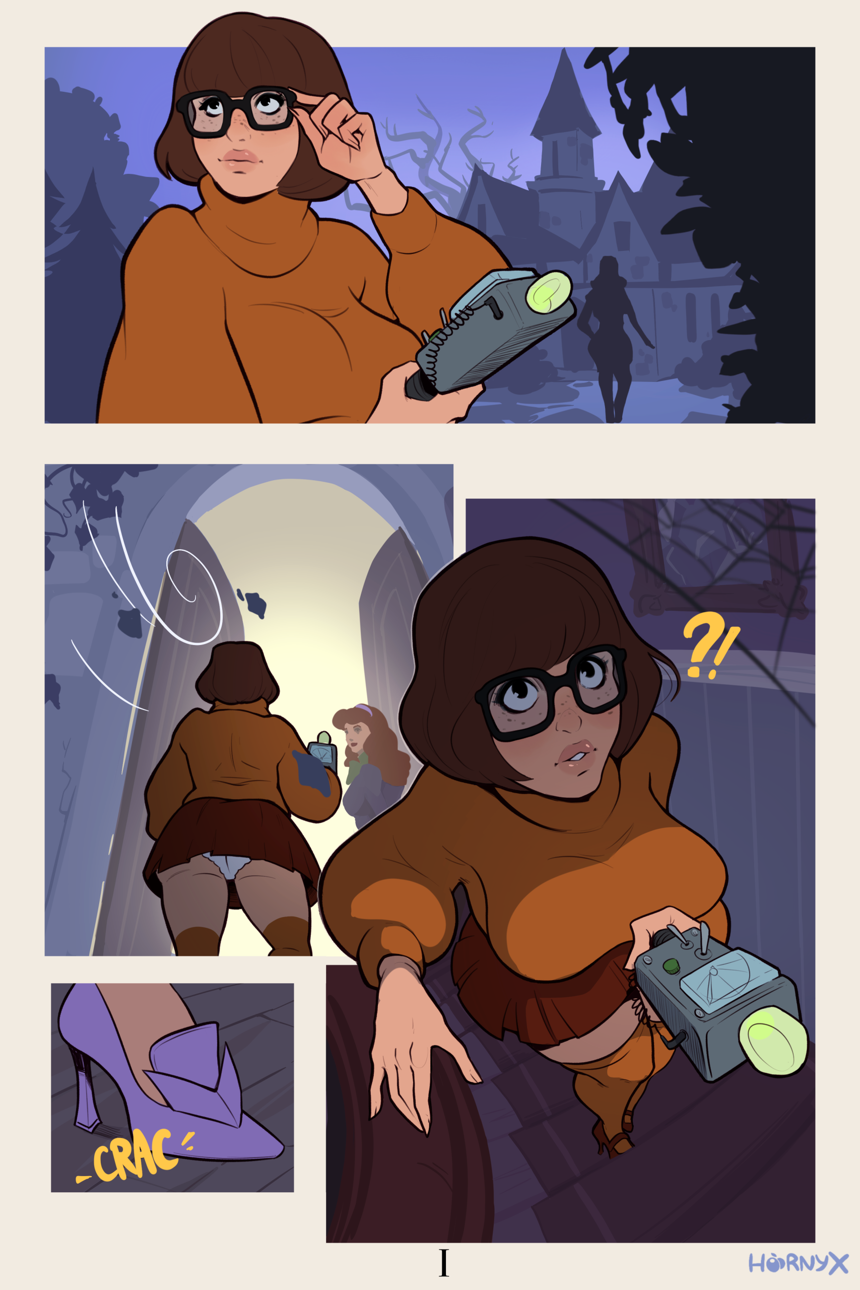 Comic Cover for Velma and Daphnes spooky night